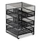 Mind Reader Network Collection 5-Compartment Tea Countertop Organizer, 6.75 x 7 x 10, Black MMTDR5-BLK - alternate 1
